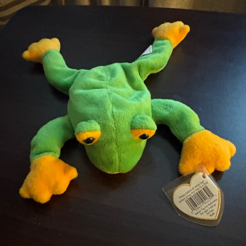 Vintage Ty Beanie Baby- Smoochy The Frog